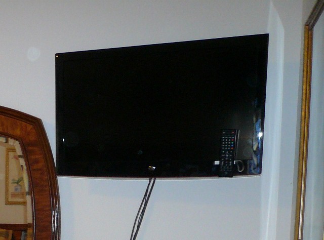32 inch HDTV with DVD in Master Bedroom